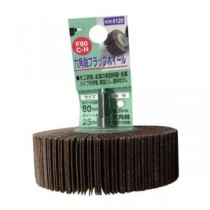 (業務用2個セット) H＆H 六角軸フラップホイール/先端工具 【#120 ホイール径：80ｍｍ】 インパクト対応 日本製 F80C-H