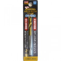 (業務用50個セット) TRAD 六角軸ショートチタンドリル/先端工具 【鉄工・木工用】 穴径：6.5mm TTD-6.5 〔DIY用品/大工道具〕