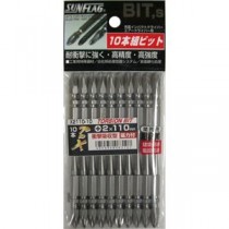 (業務用10セット) プロ× テーパースリムトーションビット 【全長：110ｍｍ/10本入り】 インパクト対応型 磁石付 ×2110-10