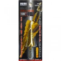 (業務用5個セット) H＆H スパイラルステップドリル/先端工具 【STP-4 10段】 4～22mmサイズ 〔DIY用品/大工道具〕