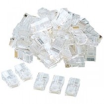 (まとめ)サンワサプライ RJ-45コネクタ(より線用) ADT-RJ45-100【×2セット】