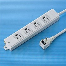 (まとめ)サンワサプライ 工事物件タップ(4個口・1m) TAP-K4L-1【×2セット】