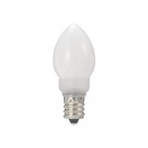 (まとめ)YAZAWA ローソク形LEDランプ電球色E12ホワイト LDC1LG23E12W【×10セット】
