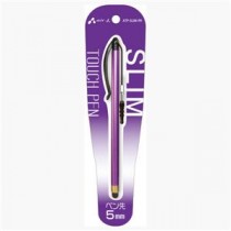 (まとめ)エアージェイ ペン先5スリムタッチペン PR ATP-SLIM PR【×10セット】