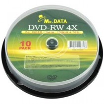 (まとめ)磁気研究所 DVD-RW 4.7GB 10枚スピンドル データ用 4倍速対応 メーカーレーベル MR.DATA DVD-RW47 4X10PS【×5セット】