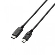 (まとめ)エレコム USB2.0ケーブル(認証品、C-microB) U2C-CMB10NBK【×2セット】