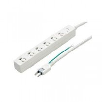 (まとめ)YAZAWA 3P抜け止めマグネットタップ6個口2m白 Y02JKNP602WH【×3セット】