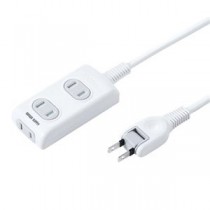 (まとめ)サンワサプライ 火災予防安全タップ TAP-TSH35N【×3セット】