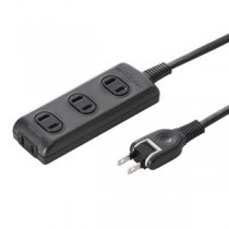 (まとめ)サンワサプライ 火災予防安全タップ TAP-TSH41BKN【×5セット】