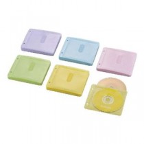 (まとめ)エレコム Blu-ray・CD・DVD対応不織布ケース 2穴 CCD-NBWB120ASO【×5セット】