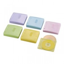 (まとめ)エレコム Blu-ray・CD・DVD対応不織布ケース 2穴 CCD-NBWB240ASO【×5セット】