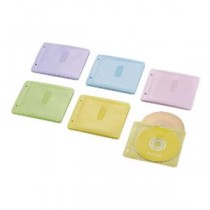 (まとめ)エレコム Blu-ray・CD・DVD対応不織布ケース 2穴 CCD-NBWB60ASO【×10セット】