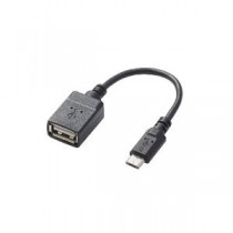 (まとめ)エレコム USB A-microB 変換アダプタ TB-MAEMCBN010BK【×5セット】