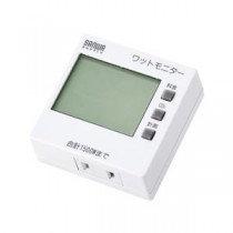 (まとめ)サンワサプライ ワットモニター TAP-TST8N【×2セット】