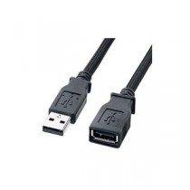 (まとめ)サンワサプライ ナイロンメッシュUSB2.0ケーブル KU20-NM20ENK【×5セット】