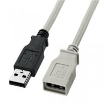 (まとめ)サンワサプライ USB延長ケーブル KU-EN03K【×5セット】