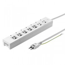 (まとめ)サンワサプライ 電源タップ TAP-F37-5CLK【×2セット】