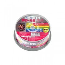 (まとめ)HIDISC BD-RE 録画用20枚スピンドル HDBDRE130NP20【×3セット】