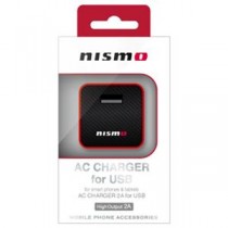 (まとめ)NISSAN 公式ライセンス品 NISMO AC CHARGER 2A FOR USB RED NMAJ-SDXR【×2セット】