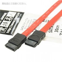 (まとめ)変換名人 SATA 2 ケーブル ストレート30cm SATA-IICA30/V【×10セット】