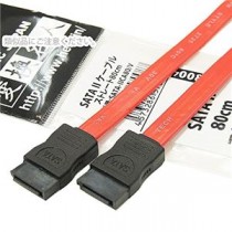 (まとめ)変換名人 SATA 2 ケーブル ストレート80cm SATA-IICA80/V【×10セット】