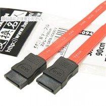 (まとめ)変換名人 SATA 2 ケーブル ストレート90cm SATA-IICA90/V【×10セット】