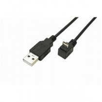 (まとめ)変換名人 USB A to micro下L型100cmケーブル USBA-MCDL/CA100【×10セット】