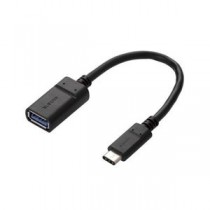 (まとめ)エレコム USB3.1ケーブル(Type-C-Standard-A) USB3-AFCM01NBK【×2セット】