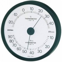 (まとめ)EMPEX 温度・湿度計 エクシード 温度・湿度計 壁掛用 TM-2302 ブラック【×3セット】
