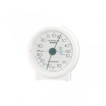 (まとめ)EMPEX 温度・湿度計 セレステ 温度・湿度計 卓上用 TM-5501 ホワイト【×5セット】