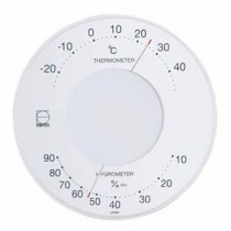 (まとめ)EMPEX 温度・湿度計 セレナ 温度・湿度計 壁掛用 LV-4303 ホワイト【×5セット】