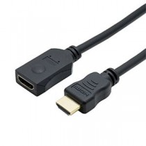 (まとめ)ミヨシ HDMI延長ケーブル 0.5m 黒 HDC-EX05/BK【×5セット】
