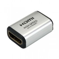 （まとめ）HORIC HDMI中継アダプタ シルバー HDMIF-HDMIF【×10セット】