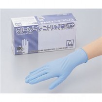 クリーンノールショート青L 1000枚入 クリーンルーム用手袋