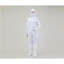 無塵衣AS197C フード付 白 3L クリーンルームウェア