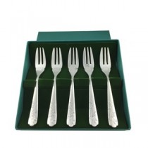 【MINTON】ヴィクトリアストロベリー ケーキフォーク5pcs.セット シルバー