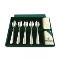 【MINTON】ヴィクトリアストロベリー ティースプーン5pcs.セット (ファブリック付) シルバー