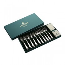 【MINTON】ヴィクトリアストロベリー ティー・ケーキ10pcs.セット (ファブリック付) シルバー
