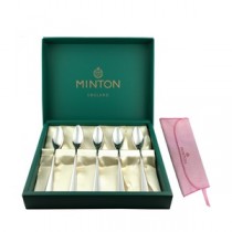 【MINTON】Sシリーズ ティースプーン5pcs.セット(ファブリック付) シルバー