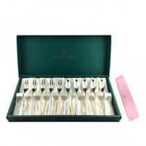 【MINTON】Sシリーズ ティースプーン・ケーキフォーク10pcs.セット(ファブリック付) シルバー