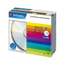 【訳あり・在庫処分】三菱化学メディア DVD-R 4.7GB PCデータ用 16倍速対応 10枚スリムケース入り シルバーディスク DHR47J10V1