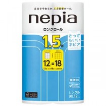 王子ネピア ロングトイレットロール12Rシングル90m×6P