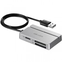 バッファロー USB2.0 マルチカードリーダー/ライター スタンダードモデル シルバー BSCR100U2SV