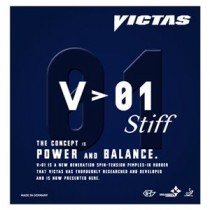 ヤマト卓球 VICTAS(ヴィクタス) 裏ソフトラバー V＞01スティフ 020351 ブラック 1.8