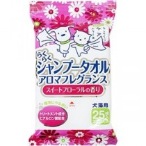 （まとめ）スーパーキャット らくらくシャンプータオルスイートF 25枚 【ペット用品】【×30 セット】【代引不可】