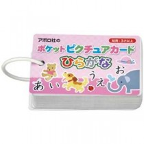 アポロ社 08-302 ポケットピクチュアカード ひらがな 【知育玩具】