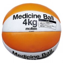 【モルテン Molten】 メディシンボール/バスケットボール 【重量約4kg】 天然皮革 PLD4000 〔運動 スポーツ用品〕
