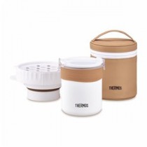 ご飯が炊ける弁当箱／ミニ炊飯器 【ホワイト】 1食分 ステンレス製魔法びん構造 『THERMOS サーモス』