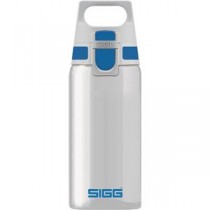 SIGG ワンタッチ式トライタン製ボトル トータルクリア ワン（ブルー 0．5L）