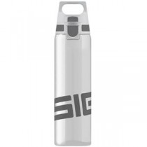 SIGG ワンタッチ式トライタン製ボトル トータルクリア ワン（アントラサイト 0．75L）